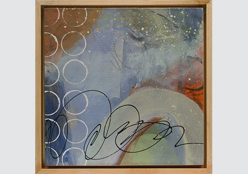 Blue Mesa Trail, Abstract painting by Claude Larson Blue Mesa Trail, Abstract painting by Claude Larson