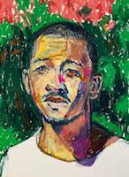 A portrait of a young man by Paul Verdell A portrait of a young man by Paul Verdell