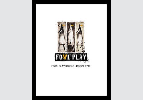 Fowl Play logo designed by Toledo, Ohio based artist Al Navarre Fowl Play logo designed by Toledo, Ohio based artist Al Navarre