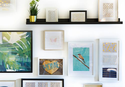 A gallery wall A gallery wall