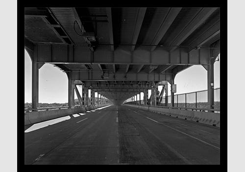 Henry Hudson Bridge View from Center of Lower Roadway Looking South 2010 Henry Hudson Bridge View from Center of Lower Roadway Looking South 2010
