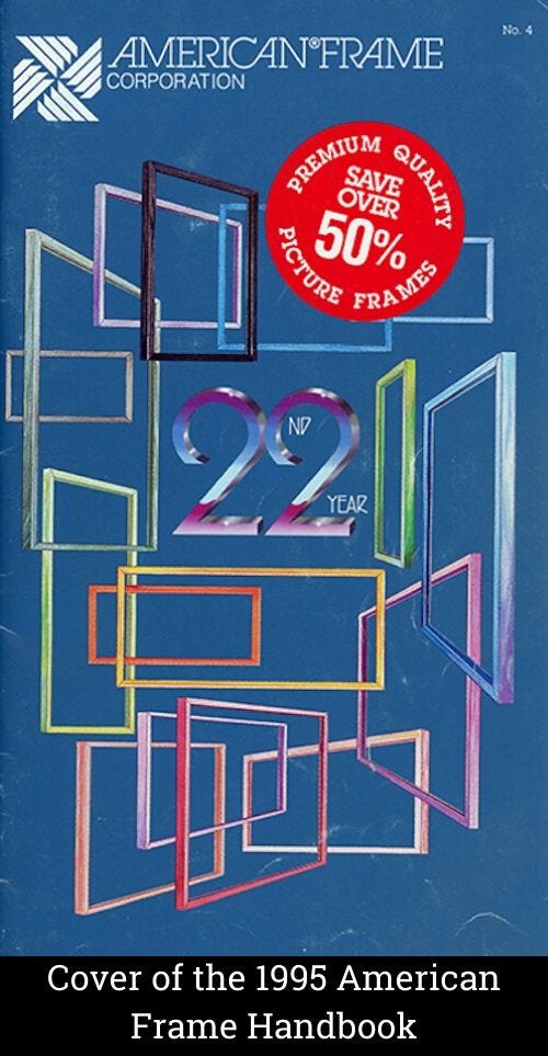 Cover of the 1995 American Frame Handbook Cover of the 1995 American Frame Handbook