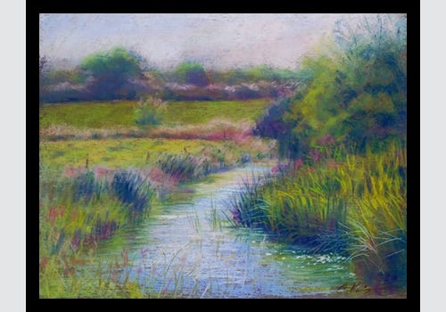 Morning Mist, pastel on paper by Cynthia Pierson Morning Mist, pastel on paper by Cynthia Pierson