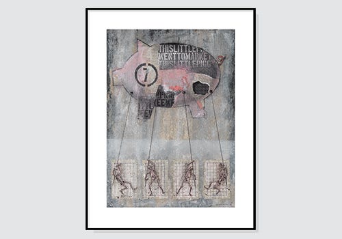 'Piggy' Mixed Media by Al Navarre, a Toledo, Ohio based artist 'Piggy' Mixed Media by Al Navarre, a Toledo, Ohio based artist