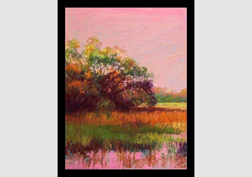 Pink Sky, pastel on paper by Cynthia Pierson Pink Sky, pastel on paper by Cynthia Pierson