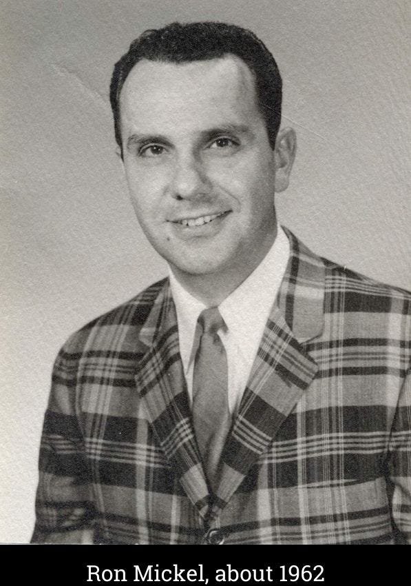 Ron Mickel in about 1962 Ron Mickel in about 1962