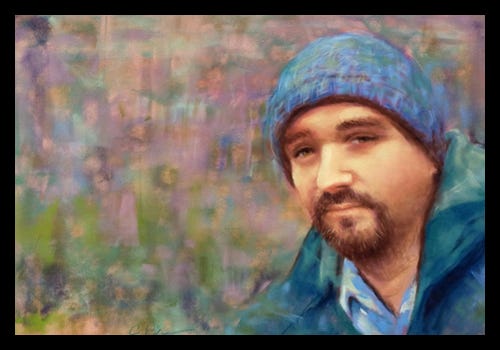 Youngman on the Verge, pastel on paper by Cynthia Pierson Youngman on the Verge, pastel on paper by Cynthia Pierson