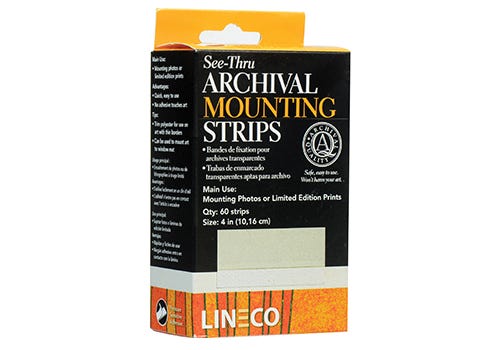 Archival mounting strips Archival mounting strips
