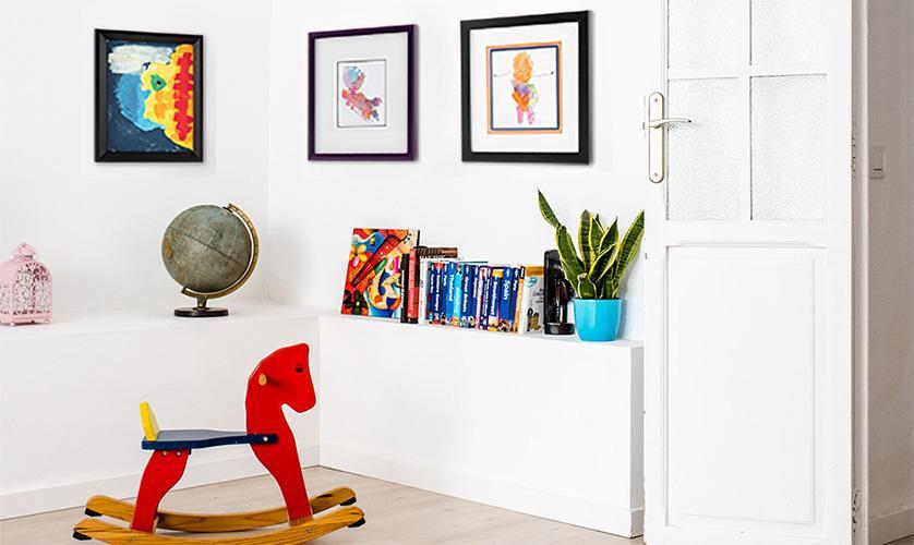 Framing Children's Art: Three Examples