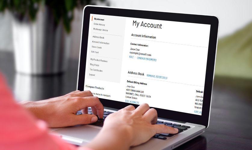 Easily create an AmericanFrame.com account 