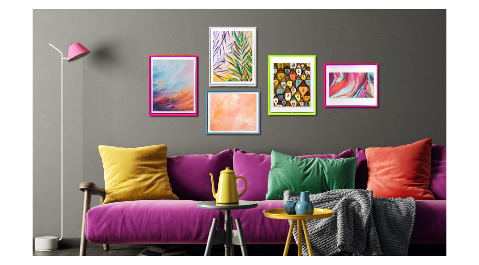 Acrylic PlexiBox add a pop of color to your artwork