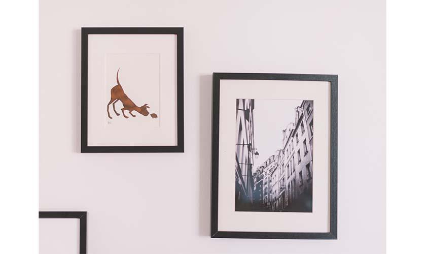 A Mixed and Balanced Gallery Wall