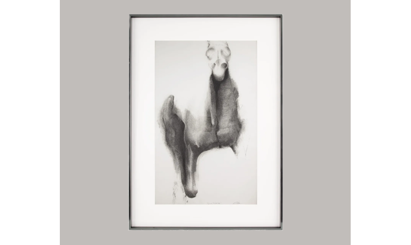 We show you how: Framing a charcoal reproduction