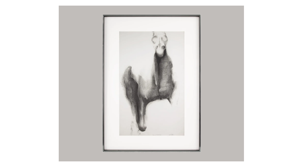 We show you how: Framing a charcoal reproduction