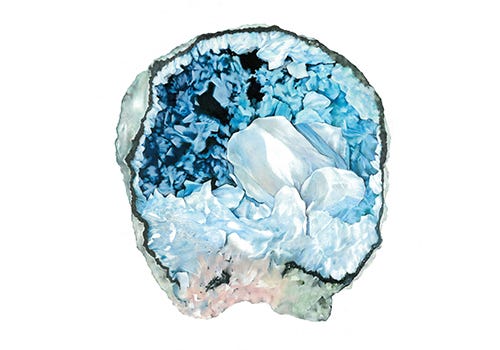 The inside of a geode by Hannah Scarfraz The inside of a geode by Hannah Scarfraz