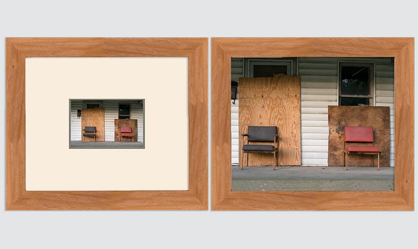 A mat can change the scale and proportion of your photograph A mat can change the scale and proportion of your photograph