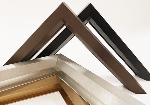 Metal frame corner samples Metal frame corner samples