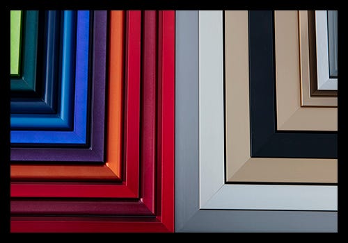 Assortment of Nielsen custom cut metal picture frames available at AmericanFrame.com Assortment of Nielsen custom cut metal picture frames available at AmericanFrame.com