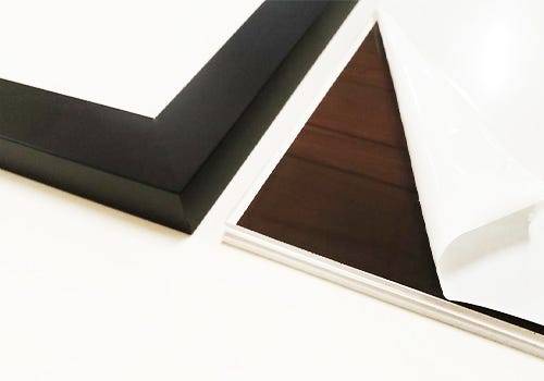 All of the frame components and the frame next to each other All of the frame components and the frame next to each other