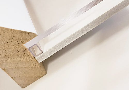 A spacer in use in a frame A spacer in use in a frame