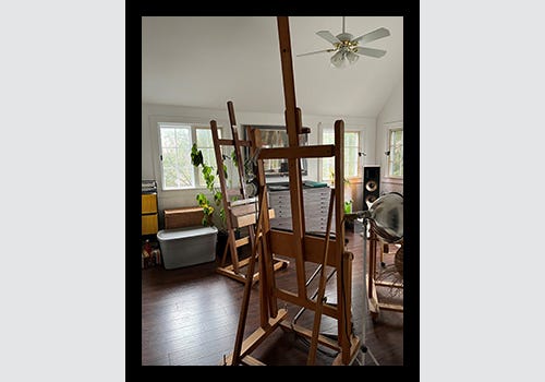 Elaine Mickel's studio Elaine Mickel's studio