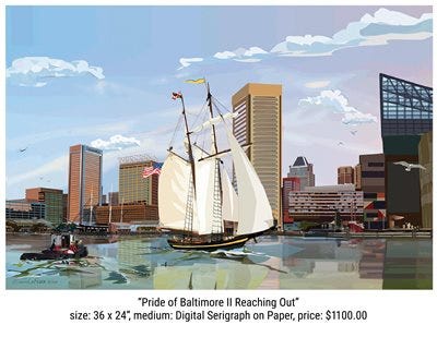 "Pride of Baltimore II Reaching Out" "Pride of Baltimore II Reaching Out"