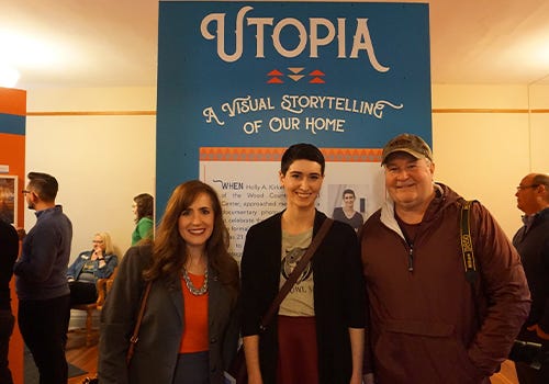 Taylor Houpt Ayres at the "Utopia" show Taylor Houpt Ayres at the "Utopia" show