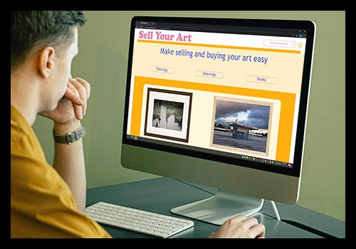 Selling artwork online requires you to think like a businessperson and an artist Selling artwork online requires you to think like a businessperson and an artist