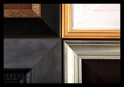 Assortment of custom wood picture frames available at AmericanFrame.com Assortment of custom wood picture frames available at AmericanFrame.com