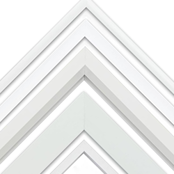 Nielsen bright white custom metal picture frames