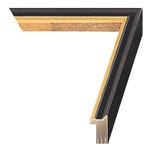 Black with Gold Wood Picture Frame