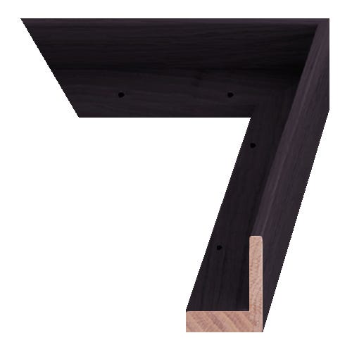 Ebonized Walnut Canvas Float Picture Frame - American Frame Ebonized Walnut Canvas Float Picture Frame - American Frame
