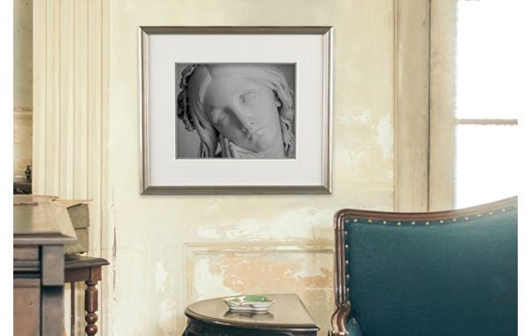 Antiqued Silver Leaf Wood Picture Frame (JustAddArt™ Collection)
