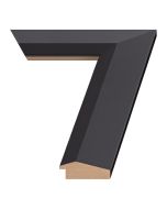 Matte Black Wood Picture Frame (MDF)