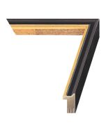 Black with Gold Wood Picture Frame