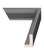 Gunmetal Canvas Float Frame