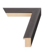 Tarnished Pewter Wood Picture Frame