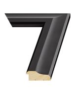 Matte Black Wood Picture Frame