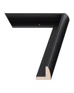 Black Wood Canvas Float Frame