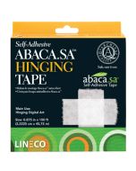 Lineco Abaca Paper Hinging Tape is a self-adhesive tape used for attaching artwork and photographs to backing boards.