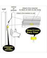 Hangman wood picture framing hanging system is extra strong and holds up to 200 pounds.