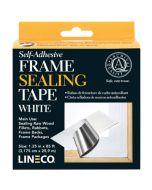 Lineco Frame Sealing Tape was developed specifically to seal backing board to frames or to protect wood picture frame rabbets