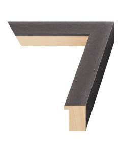 Tarnished Pewter Wood Picture Frame