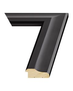 Matte Black Wood Picture Frame