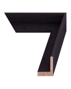Ebonized Walnut Canvas Float Frame