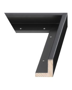 Black Wood Canvas Float Frame