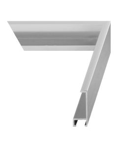 Frosted Silver Metal Picture Frame