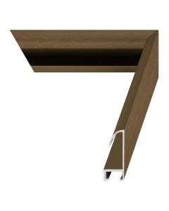 Brushed Satin Chocolate Metal Frame