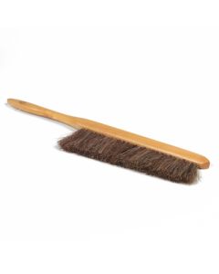 Natural 4" horsehair brush removes stray particles from mats, artwork, etc.