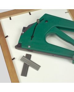 Green Fletcher FlexiMaster Point Driver is a customer favorite for securing art into wood picture frames.